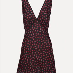Réalisation Par The Isabelli Dress in Rosalita Silk Floral Rose Print Dress XL